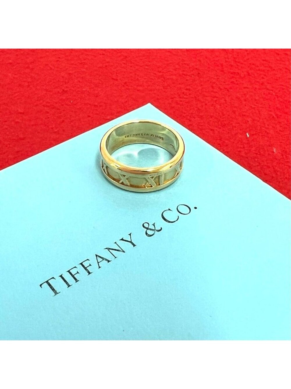 Tiffany & Co Vintage Atlas Ring 18k Yellow Gold